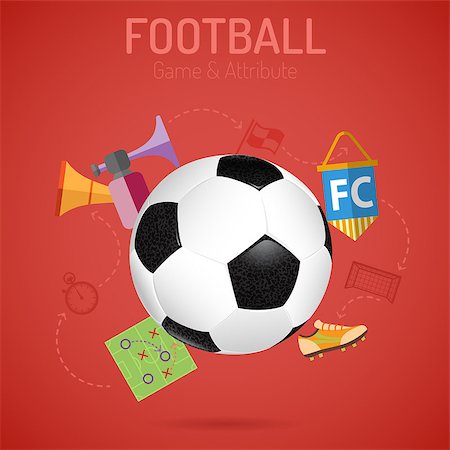 simsearch:400-08133793,k - Football Poster with Soccer Ball, Flags and Attributes Icons. 3D Realistic and Flat icons. Can be used for flyer, poster and printing advertising. Vector Illustration. Photographie de stock - Aubaine LD & Abonnement, Code: 400-08133422