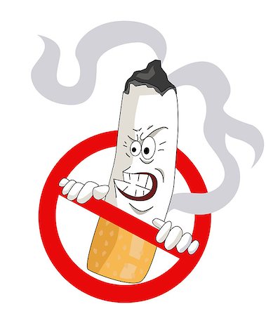 stop sign smoke - Cartoons No Smoking Sign Stock Photo - Budget Royalty-Free & Subscription, Code: 400-08133430