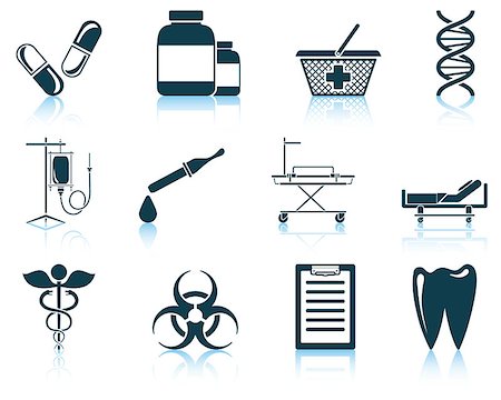 simsearch:400-08503699,k - Set of medical icon. EPS 10 vector illustration without transparency. Photographie de stock - Aubaine LD & Abonnement, Code: 400-08133551