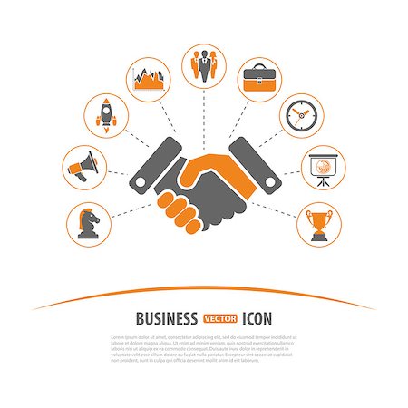 financial portfolio - Business Strategy Vector Concept with Icon set in two color such as Finance, Strategy, Idea, Research, Teamwork, Success may be used for Flyer, Poster, Web Site Stock Photo - Budget Royalty-Free & Subscription, Code: 400-08133790
