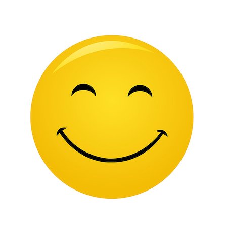 simsearch:400-06076108,k - Modern yellow laughing happy smile Foto de stock - Royalty-Free Super Valor e Assinatura, Número: 400-08133806