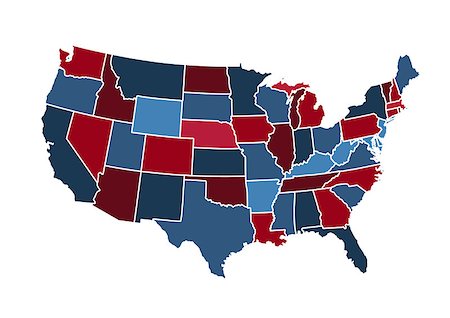 USA map Stock Photo - Budget Royalty-Free & Subscription, Code: 400-08133985