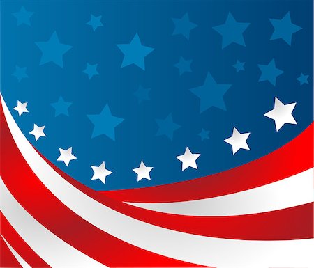 USA flag in style vector Stock Photo - Budget Royalty-Free & Subscription, Code: 400-08133986