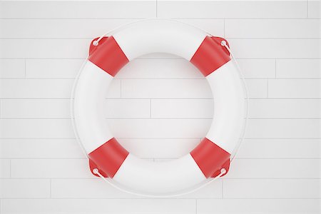 ship deck with life ring - illustration of lifebuoy lying on a wooden surface Stock Photo - Budget Royalty-Free & Subscription, Code: 400-08154039