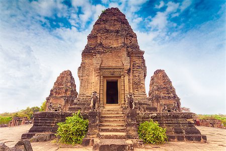 Ancient buddhist khmer temple in Angkor Wat, Cambodia. Pre Rup Prasat Stock Photo - Budget Royalty-Free & Subscription, Code: 400-08154052