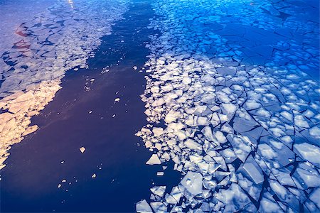 Crashed ice on the river surface. Abstract background Stock Photo - Budget Royalty-Free & Subscription, Code: 400-08154062