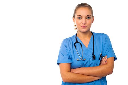simsearch:400-08131186,k - Female surgeon with stethoscope around her neck Stock Photo - Budget Royalty-Free & Subscription, Code: 400-08154298