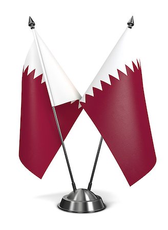 simsearch:400-07840116,k - Qatar - Miniature Flags Isolated on White Background. Photographie de stock - Aubaine LD & Abonnement, Code: 400-08154752