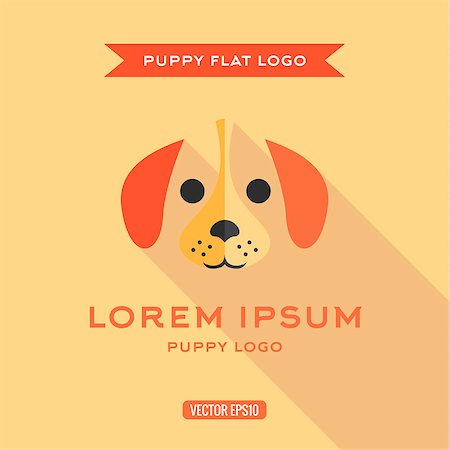 simsearch:400-08346248,k - Dog puppies style flat, low Shadow, vector illustration, logos Stock Photo - Budget Royalty-Free & Subscription, Code: 400-08155121