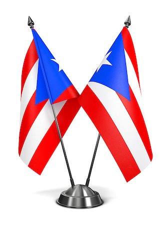 simsearch:400-07996292,k - Puerto Rico - Miniature Flags Isolated on White Background. Photographie de stock - Aubaine LD & Abonnement, Code: 400-08156434