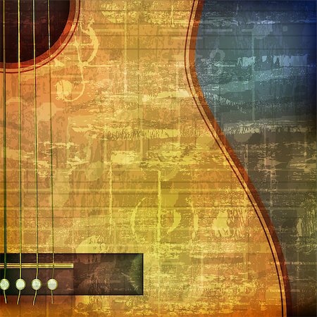 simsearch:400-04617342,k - abstract green grunge vintage sound background with acoustic guitar Stock Photo - Budget Royalty-Free & Subscription, Code: 400-08156469
