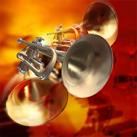 simsearch:400-09095300,k - abstract red musical background with piano drums and trumpet Stock Photo - Budget Royalty-Free & Subscription, Code: 400-08156478