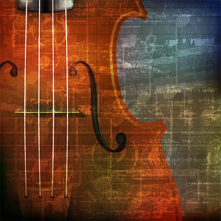 simsearch:400-04617342,k - abstract green grunge vintage sound background with violin Stock Photo - Budget Royalty-Free & Subscription, Code: 400-08156471