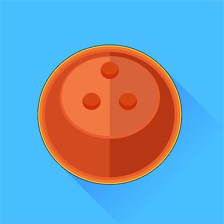 simsearch:400-04309950,k - Bowling Ball Icon Isolated on Blue Background. Foto de stock - Royalty-Free Super Valor e Assinatura, Número: 400-08156508