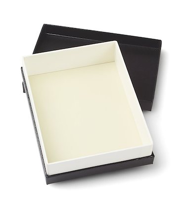 plain rectangular box - Empty Black Gift Box on White Background Stock Photo - Budget Royalty-Free & Subscription, Code: 400-08156750