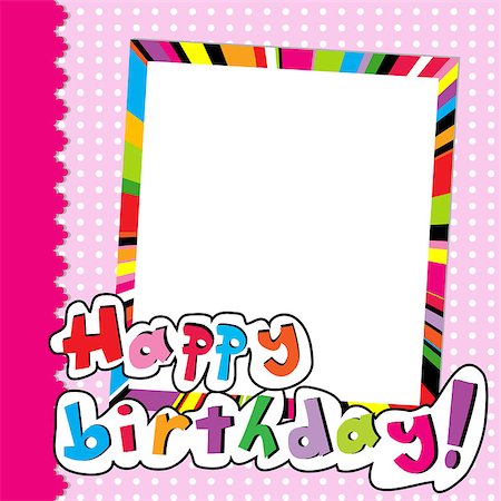 Happy Birthday scrapbook for baby girl Stock Photo - Budget Royalty-Free & Subscription, Code: 400-08157032