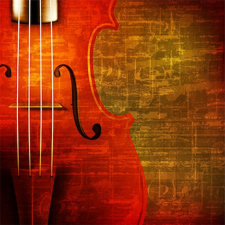 simsearch:400-04617342,k - abstract brown grunge vintage sound background with violin Stock Photo - Budget Royalty-Free & Subscription, Code: 400-08157095