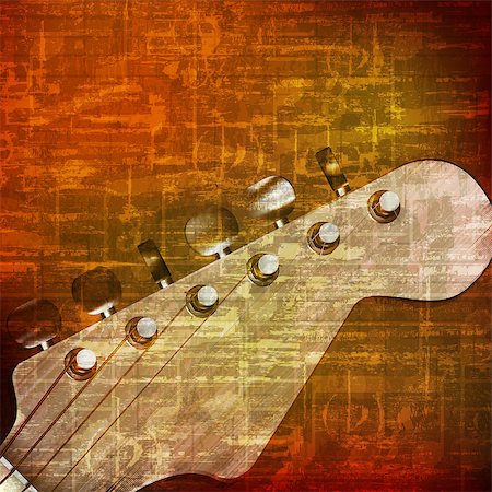 simsearch:400-04617342,k - abstract brown grunge vintage sound background with guitar Stock Photo - Budget Royalty-Free & Subscription, Code: 400-08157090