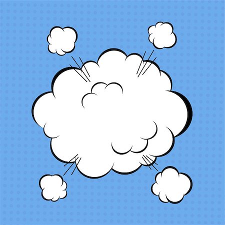 deniskolt (artist) - Cartoon comic book explosion cloud. Vector illustration Foto de stock - Royalty-Free Super Valor e Assinatura, Número: 400-08157144