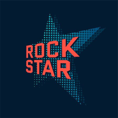 deniskolt (artist) - Rock star, music typography. t-shirt design, vector illustration Foto de stock - Royalty-Free Super Valor e Assinatura, Número: 400-08157147