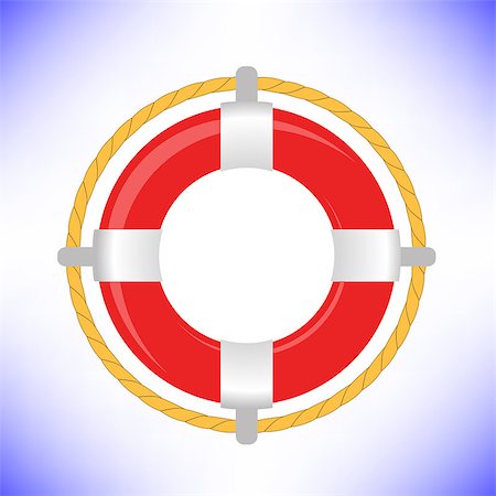 simsearch:400-04316574,k - Red Life Buoy Isolated on Blue Background Stock Photo - Budget Royalty-Free & Subscription, Code: 400-08157477
