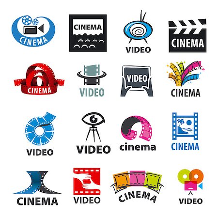 simsearch:400-04121146,k - large set of vector logos for video production Photographie de stock - Aubaine LD & Abonnement, Code: 400-08157745