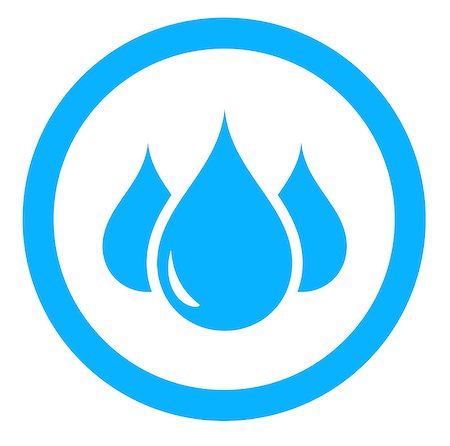 simsearch:400-08413557,k - round aqua icon with blue drop silhouette Fotografie stock - Microstock e Abbonamento, Codice: 400-08157980