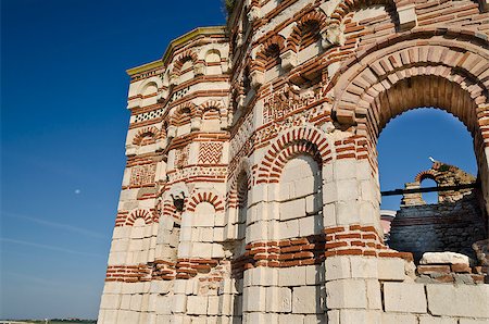 simsearch:400-08157990,k - Church of St. John Aliturgetos, Old town of Nesebar, Bulgaria, Bulgarian Black Sea Coast. UNESCO World Heritage Site Foto de stock - Super Valor sin royalties y Suscripción, Código: 400-08157990