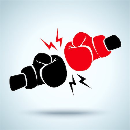 Two gloves for boxing Stock Photo - Budget Royalty-Free & Subscription, Code: 400-08158150