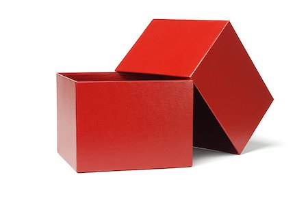 simsearch:400-06359368,k - Open Red Gift Box on White Background Foto de stock - Super Valor sin royalties y Suscripción, Código: 400-08158274