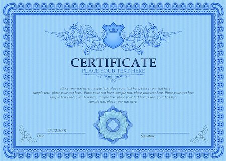 simsearch:400-06327746,k - Certificate or coupon template with vintage border Stock Photo - Budget Royalty-Free & Subscription, Code: 400-08158530