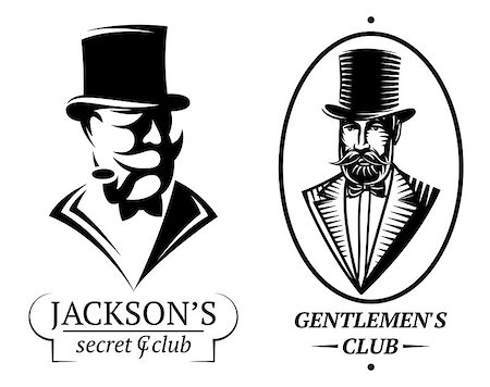 simsearch:400-08349890,k - set of vector logo templates for gentlemen's club Stock Photo - Budget Royalty-Free & Subscription, Code: 400-08158608