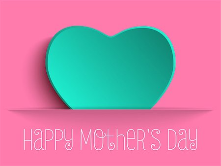 simsearch:400-09113728,k - Vector - Happy Mother Day Heart Background Photographie de stock - Aubaine LD & Abonnement, Code: 400-08158637