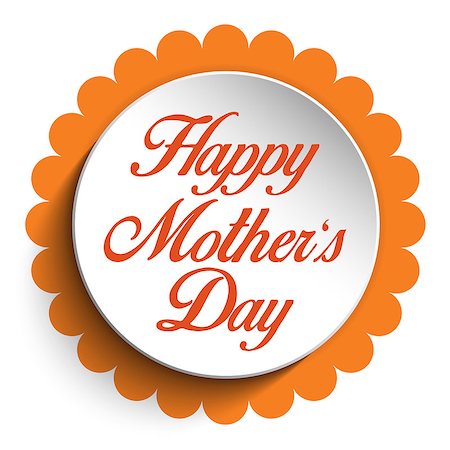 simsearch:400-09113924,k - Vector - Happy Mother Day Heart Tag Background Photographie de stock - Aubaine LD & Abonnement, Code: 400-08158638