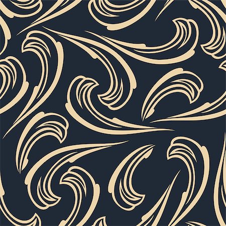 extezy (artist) - Abstract seamless background vintage. Vector pattern gold silk Stock Photo - Budget Royalty-Free & Subscription, Code: 400-08158996
