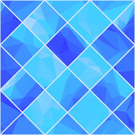 simsearch:400-07210913,k - Abstract Geometric colorful background. Light blue polygonal pattern. Vector mosaik Stockbilder - Microstock & Abonnement, Bildnummer: 400-08158998