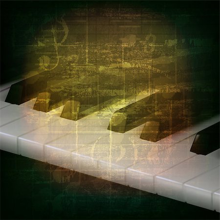 simsearch:400-04767338,k - abstract grunge music background with piano keys on green Stockbilder - Microstock & Abonnement, Bildnummer: 400-08159096