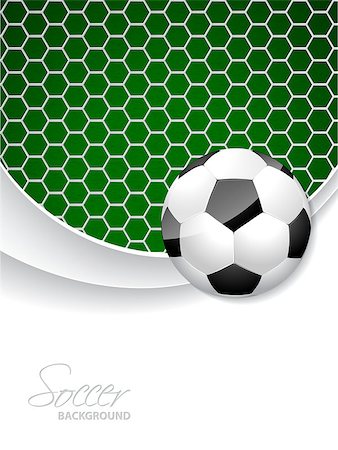 simsearch:400-08372849,k - Soccer brochure design with ball in front and net in background Stock Photo - Budget Royalty-Free & Subscription, Code: 400-08159592