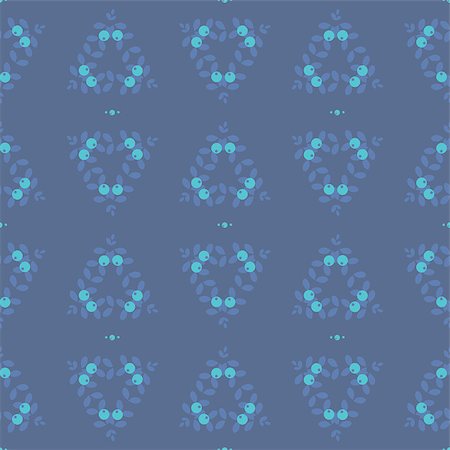 Seamless abstract pattern, blue berry, stock vector illustration Foto de stock - Super Valor sin royalties y Suscripción, Código: 400-08159623