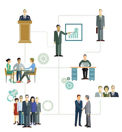 Infographics with businessmen Photographie de stock - Aubaine LD & Abonnement, Code: 400-08159903