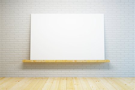 empty art gallery - blank picture in the room Stock Photo - Budget Royalty-Free & Subscription, Code: 400-08152437