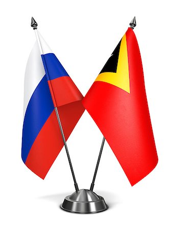 simsearch:400-04838176,k - Russia and East Timor - Miniature Flags Isolated on White Background. Photographie de stock - Aubaine LD & Abonnement, Code: 400-08152676