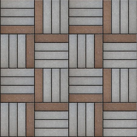 simsearch:400-08888374,k - Gray and Brown Rectangle Laid in Form of Weaving. Seamless Tileable Texture. Stock Photo - Budget Royalty-Free & Subscription, Code: 400-08152702