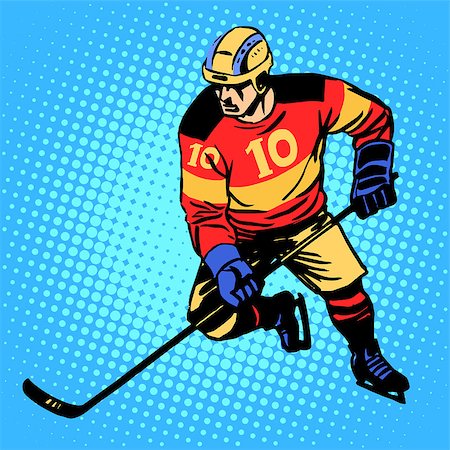 Hockey player number 10 professional ice sports competitions Stockbilder - Microstock & Abonnement, Bildnummer: 400-08164012