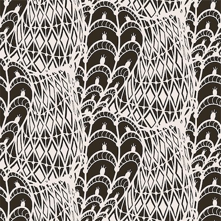 simsearch:400-08157798,k - Black and white seamless pattern in doodle style. Zentangle pattern.  Vector illustration. Stock Photo - Budget Royalty-Free & Subscription, Code: 400-08164367