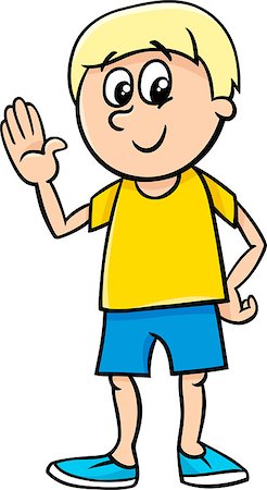 simsearch:400-08410054,k - Cartoon Illustration of Happy Little Boy Character Stock Photo - Budget Royalty-Free & Subscription, Code: 400-08164440