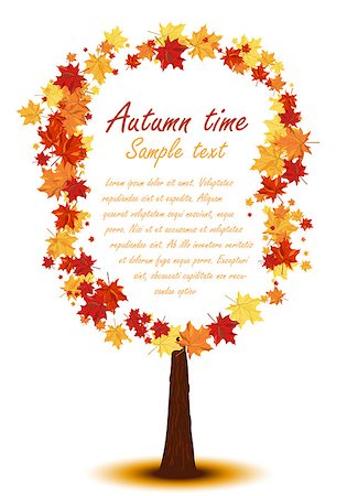 simsearch:400-07675553,k - Autumn copy-space frame with maple leaves Stock Photo - Budget Royalty-Free & Subscription, Code: 400-08164510