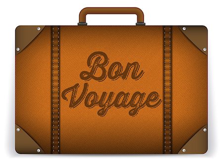 simsearch:400-04520169,k - Vector - Brown Luggage Bag Illustration Photographie de stock - Aubaine LD & Abonnement, Code: 400-08164575