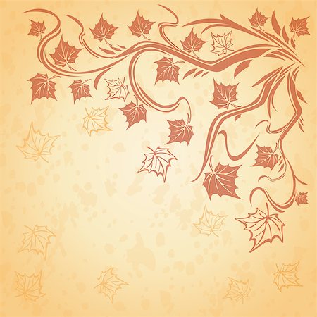 simsearch:400-05894230,k - Vector Background with maple autumn leaves. fall design Stock Photo - Budget Royalty-Free & Subscription, Code: 400-08165498