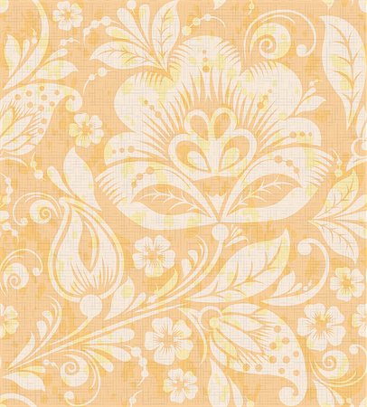 simsearch:400-04679760,k - Vector Floral vintage rustic seamless pattern. Background can be used for wallpaper, fills, web page, surface textures. Photographie de stock - Aubaine LD & Abonnement, Code: 400-08165490